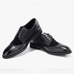 Men's Wingtip Dress Shoes Lace up Oxfords